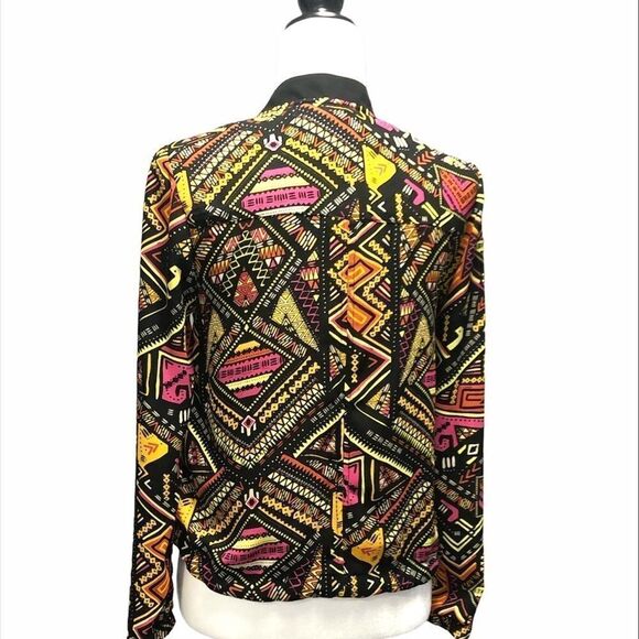 H&M x Coachella Geo Aztec Printed Bomber Jacket - Picture 4 of 10